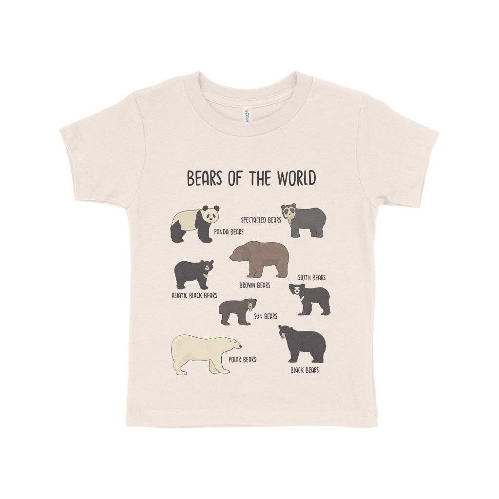 82282-a90f56.jpeg Toddler Bears of the World T-Shirt Kids & Baby Toddler Clothing Color : Athletic Heather|Heather Dust|Heather Yellow Gold