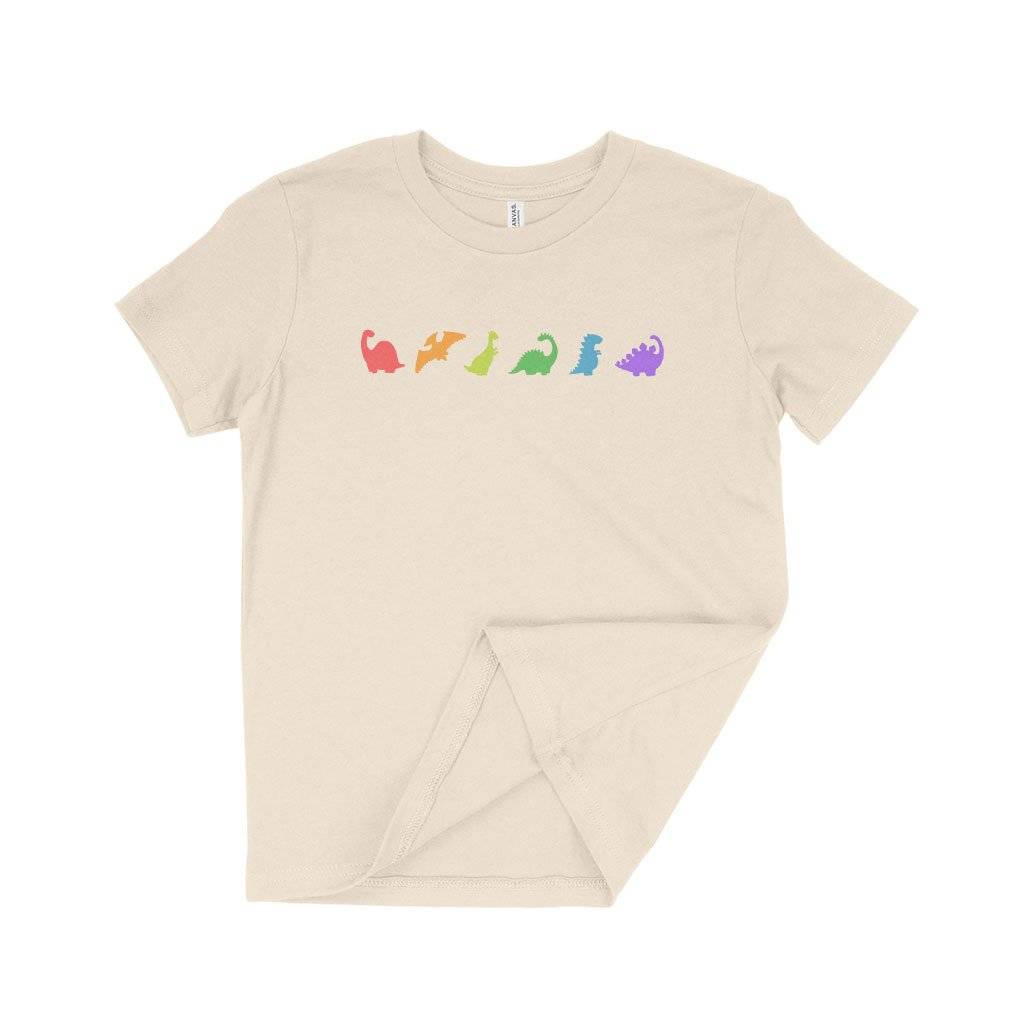 82528-19280c.jpeg Rainbow Dinosaur Kids' T-Shirt Kids & Baby Kids' Clothing Color : White|Natural|Black