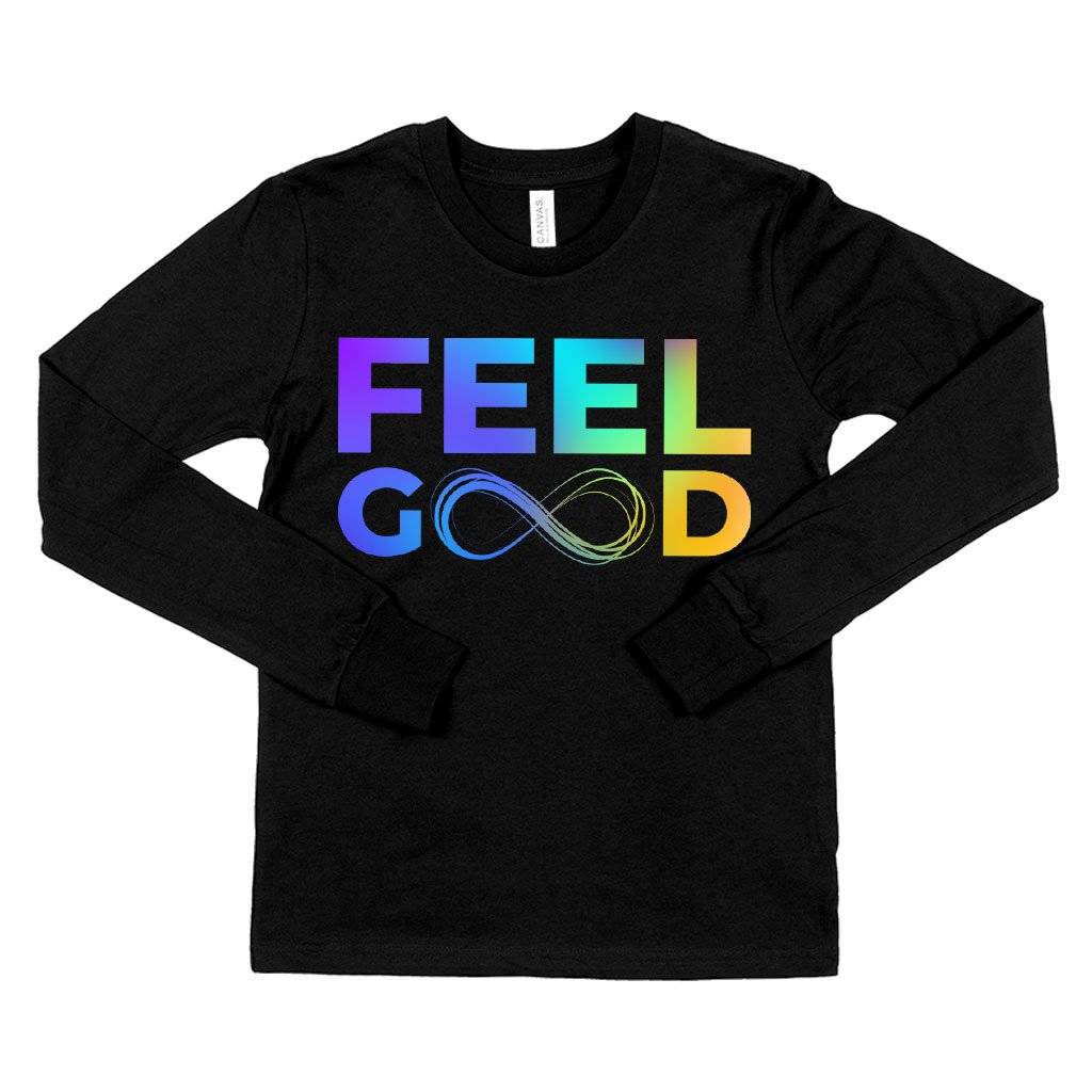 82546-6641ec.jpeg Kids' Feel Good Long Sleeve T-Shirt - Infinity T-Shirts Kids & Baby Kids' Clothing Color : White|True Royal Blue|Black