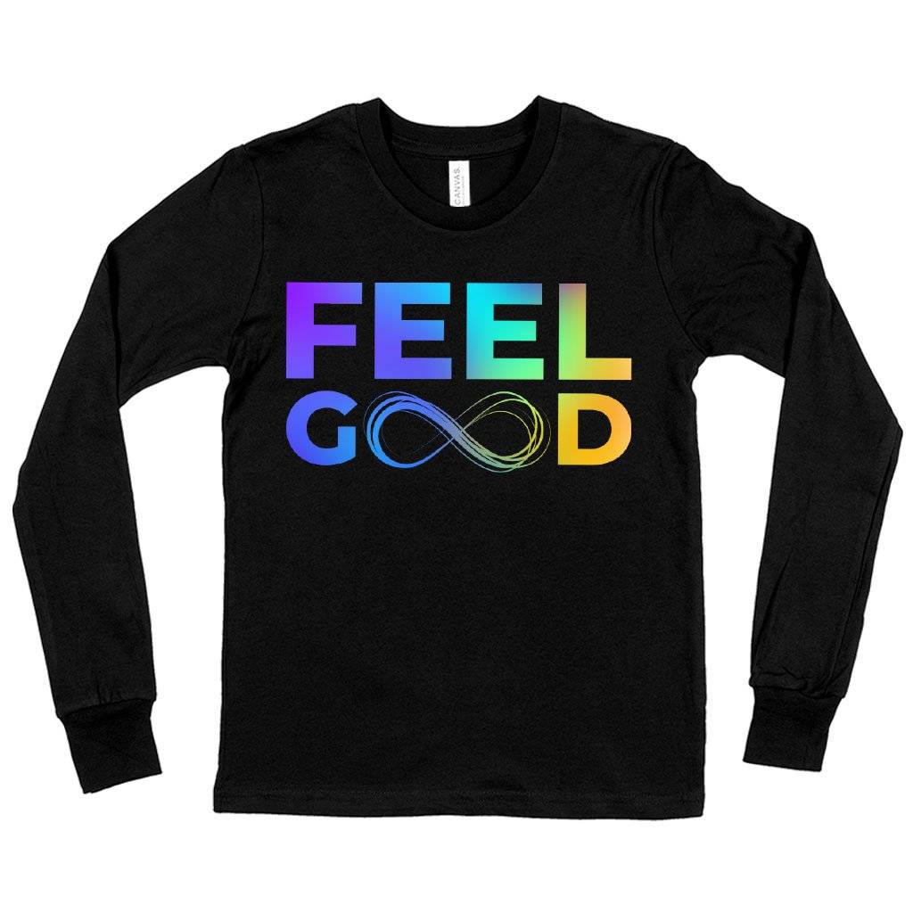 82546-b6a0a4.jpeg Kids' Feel Good Long Sleeve T-Shirt - Infinity T-Shirts Kids & Baby Kids' Clothing Color : White|True Royal Blue|Black