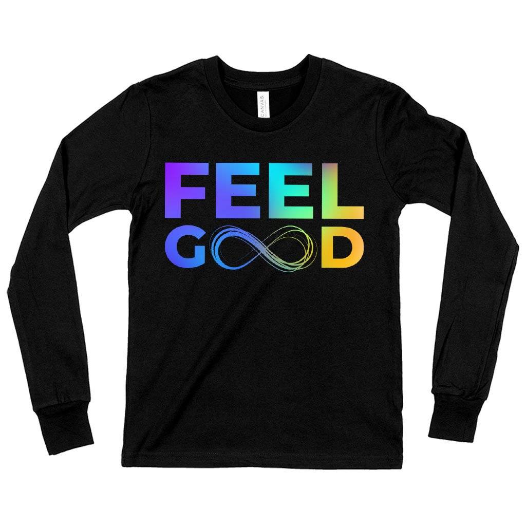 82546-e835de.jpeg Kids' Feel Good Long Sleeve T-Shirt - Infinity T-Shirts Kids & Baby Kids' Clothing Color : White|True Royal Blue|Black