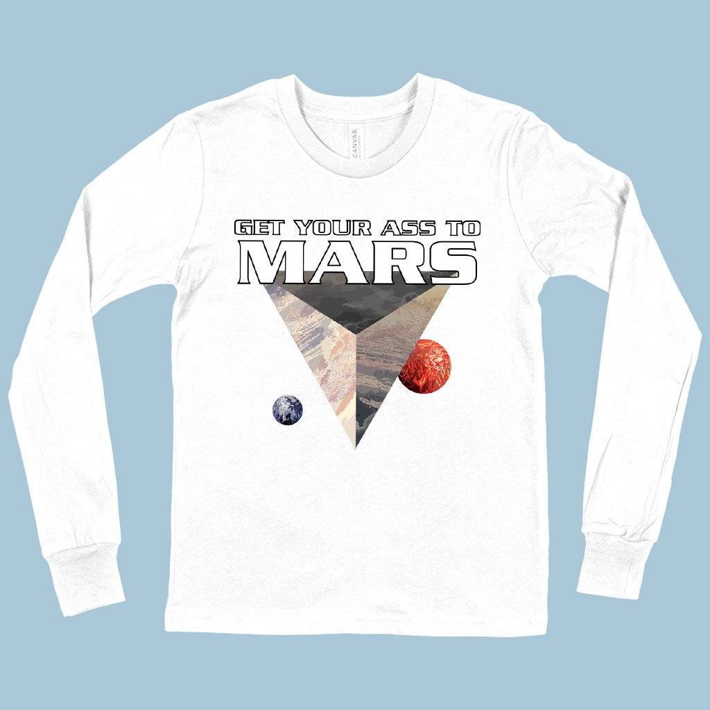 82550-3c08d3.jpeg Kids' Get Your Ass to Mars Long Sleeve T-Shirt - Total Recall T-Shirt Kids & Baby Kids' Clothing Color : True Royal Blue|White|Black