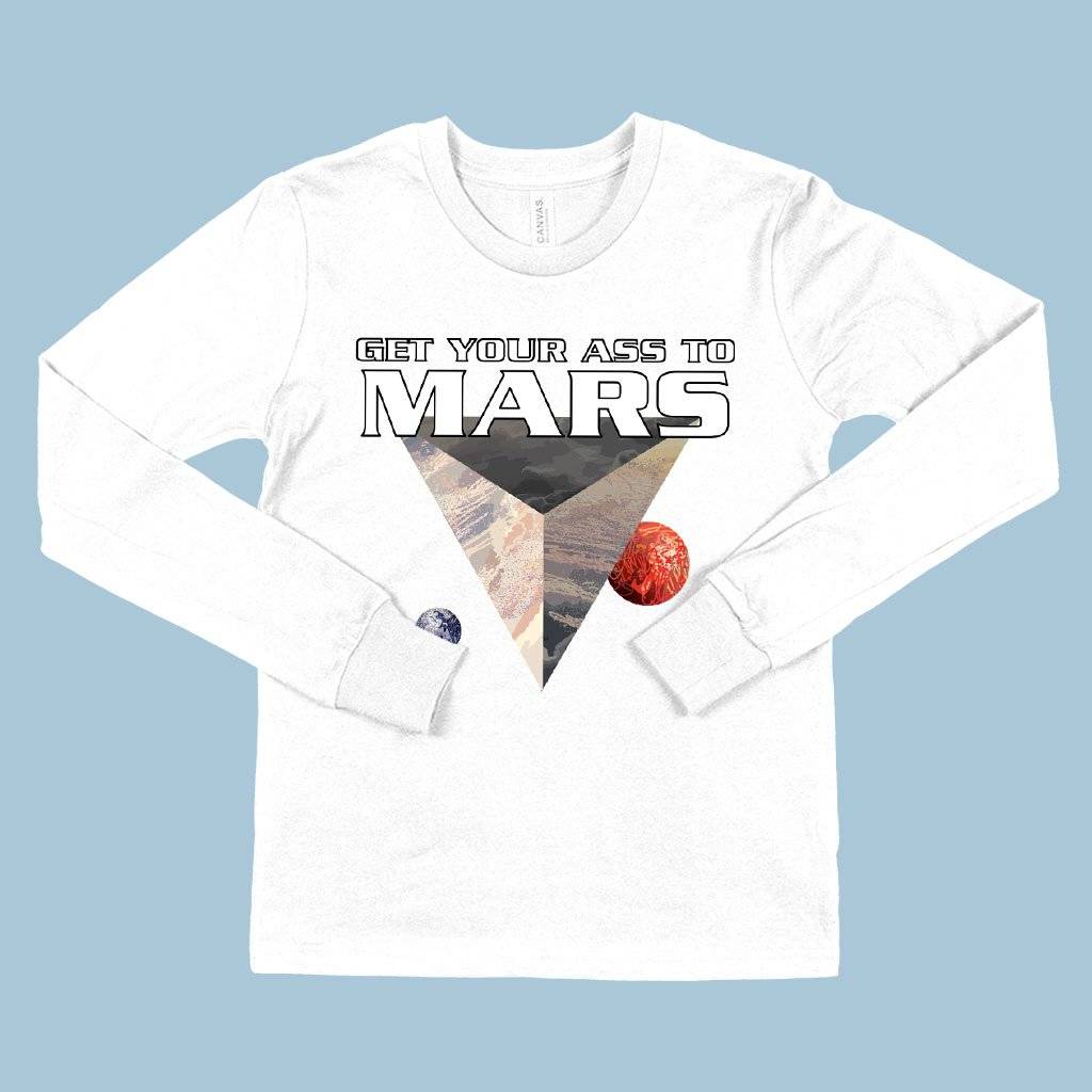 82550-449602.jpeg Kids' Get Your Ass to Mars Long Sleeve T-Shirt - Total Recall T-Shirt Kids & Baby Kids' Clothing Color : True Royal Blue|White|Black