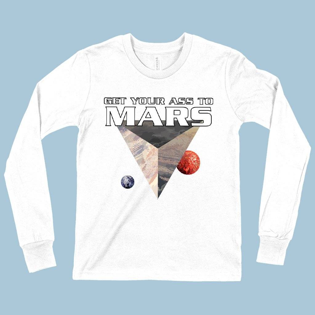 82550-c3402d.jpeg Kids' Get Your Ass to Mars Long Sleeve T-Shirt - Total Recall T-Shirt Kids & Baby Kids' Clothing Color : True Royal Blue|White|Black