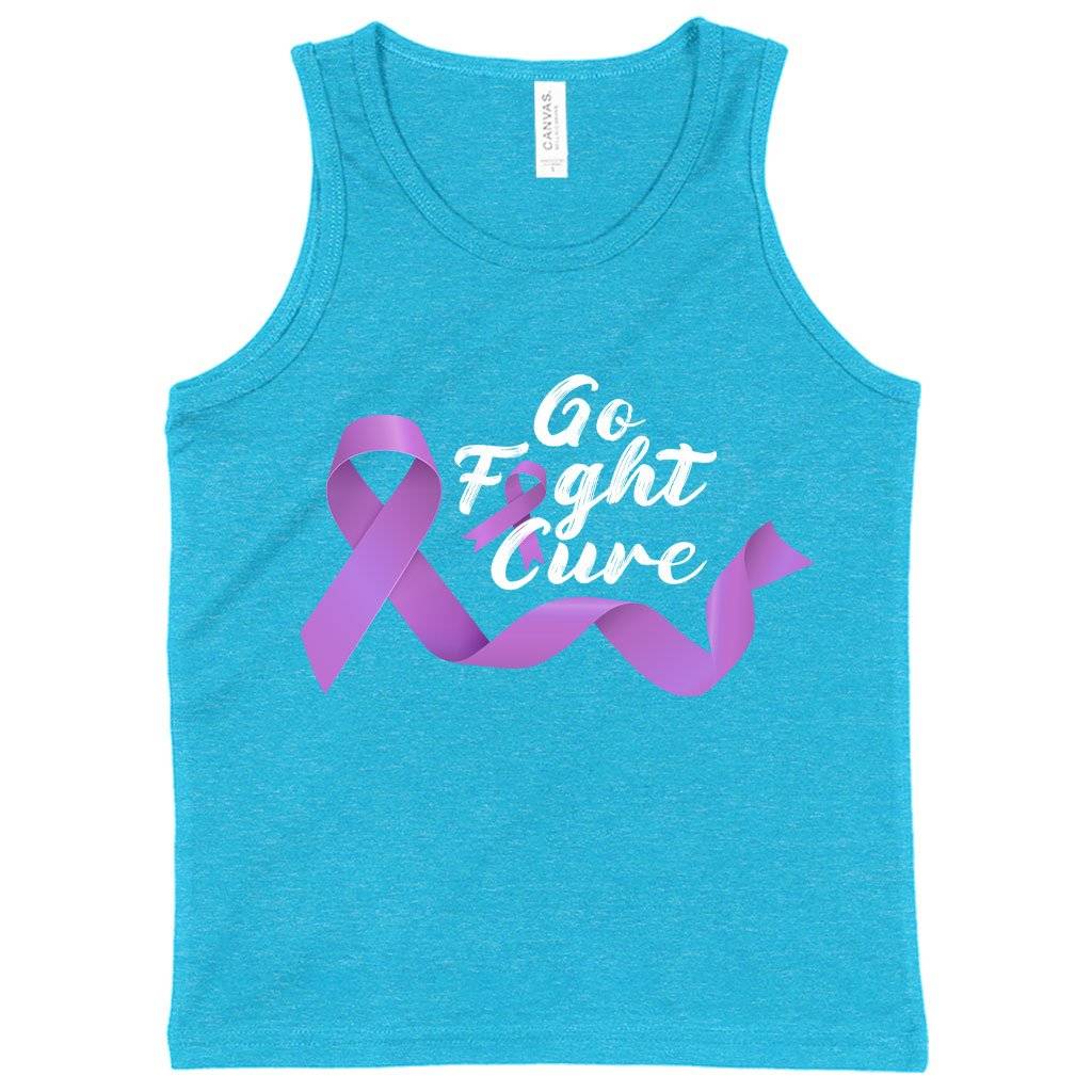 82555-589c4e.jpeg Kids' Go Fight Cure Tank - Fight Cancer Tanks - Cancer Awareness Tank Kids & Baby Kids' Clothing Color : White|Neon Blue|Black