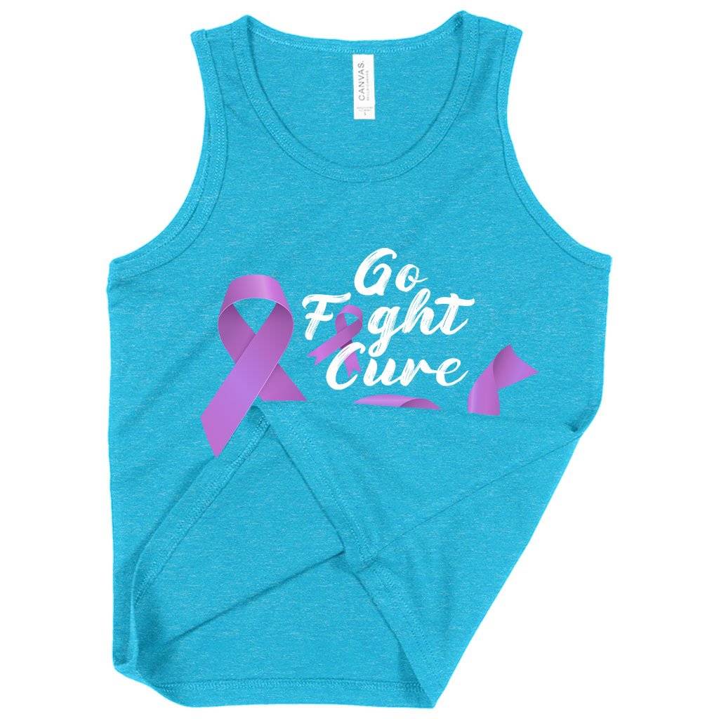 82555-9abf28.jpeg Kids' Go Fight Cure Tank - Fight Cancer Tanks - Cancer Awareness Tank Kids & Baby Kids' Clothing Color : White|Neon Blue|Black