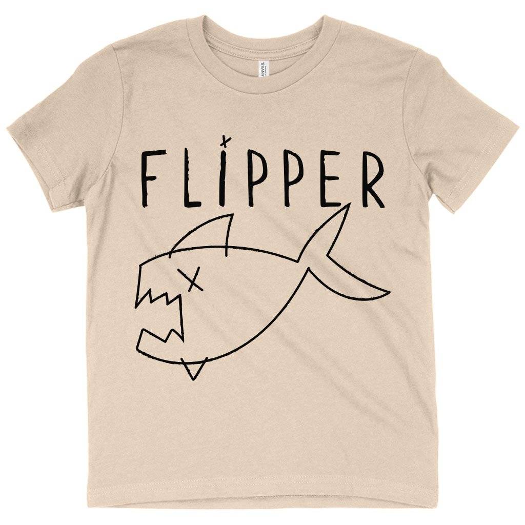 82834-47a04c.jpeg Kids' Flipper T-Shirt - Kurt Cobain Flipper T-Shirt Kids & Baby Kids' Clothing Color : Pink|Natural|Columbia Blue
