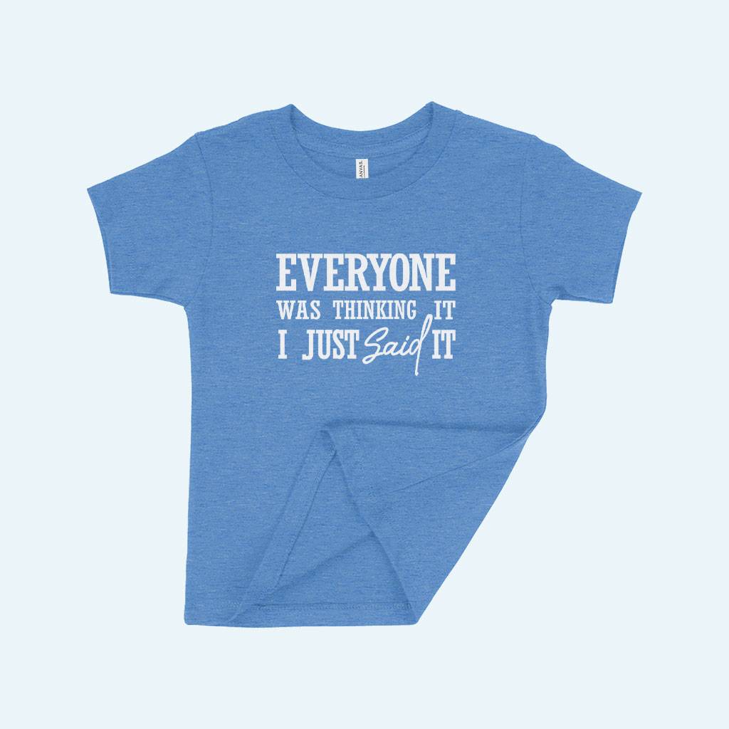 I Just Said It Toddler Jersey T-Shirt Kids & Baby Toddler Clothing Color : Athletic Heather|Heather Dust|Heather Red|Heather Yellow Gold|Kelly|Heather Columbia Blue 