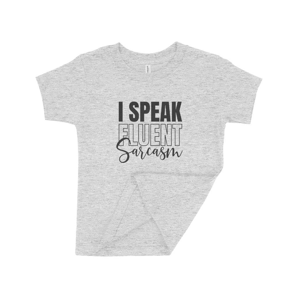 82921-e419ff.jpeg I Speak Fluent Sarcasm Toddler Jersey T-Shirt Kids & Baby Toddler Clothing Color : Athletic Heather|Heather Dust|Heather Red|Heather Yellow Gold|Kelly|Heather Columbia Blue