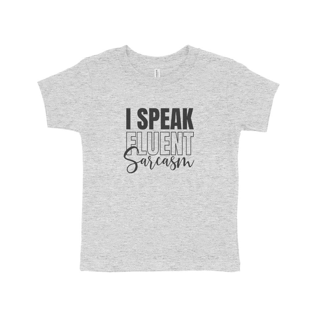 82921-e58a02.jpeg I Speak Fluent Sarcasm Toddler Jersey T-Shirt Kids & Baby Toddler Clothing Color : Athletic Heather|Heather Dust|Heather Red|Heather Yellow Gold|Kelly|Heather Columbia Blue