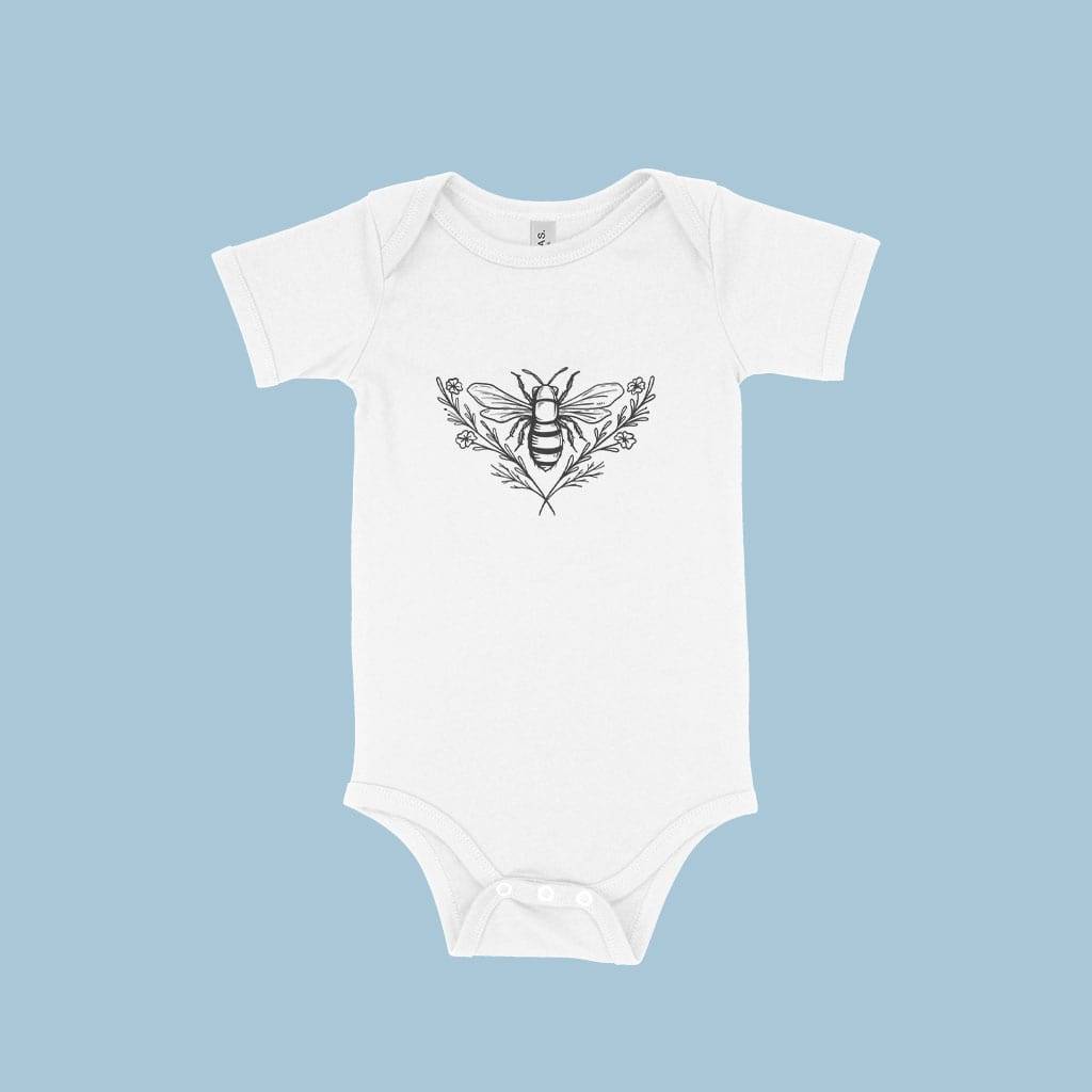 83046-fd161d.jpeg Bee Baby Jersey One-Piece Baby Clothing Kids & Baby Color : White|Heather Dust|Pink|Yellow|Heather Columbia Blue