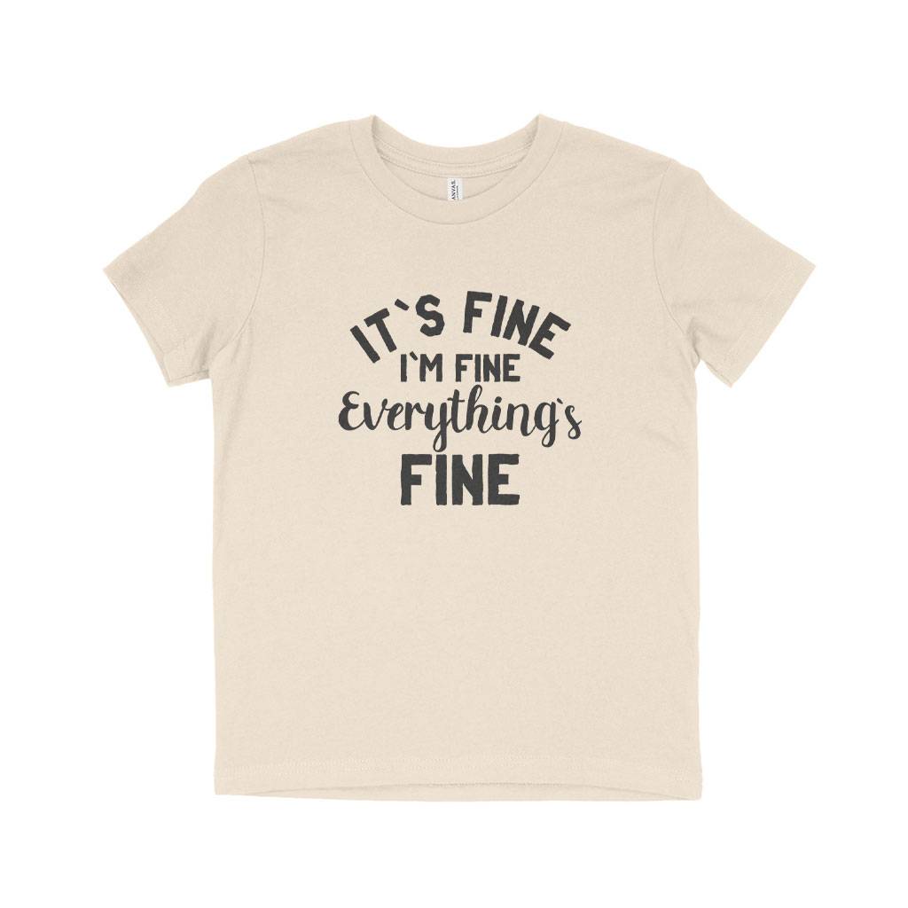 83181-967443.jpeg It's Fine Kids' Jersey T-Shirt Kids & Baby Kids' Clothing Color : White|Black|Natural|Columbia Blue|Heather Red|Pink|Mustard