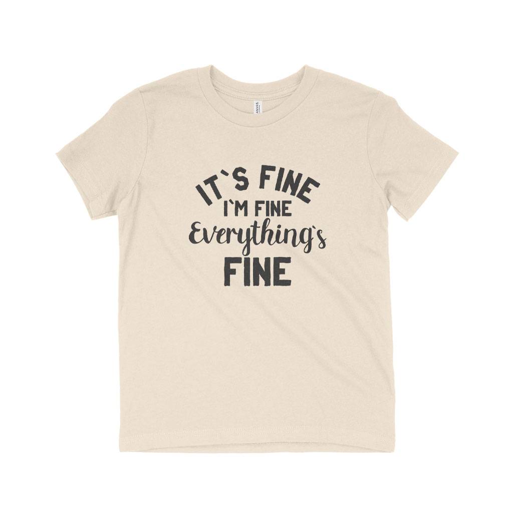 83181-fbd82c.jpeg It's Fine Kids' Jersey T-Shirt Kids & Baby Kids' Clothing Color : White|Black|Natural|Columbia Blue|Heather Red|Pink|Mustard