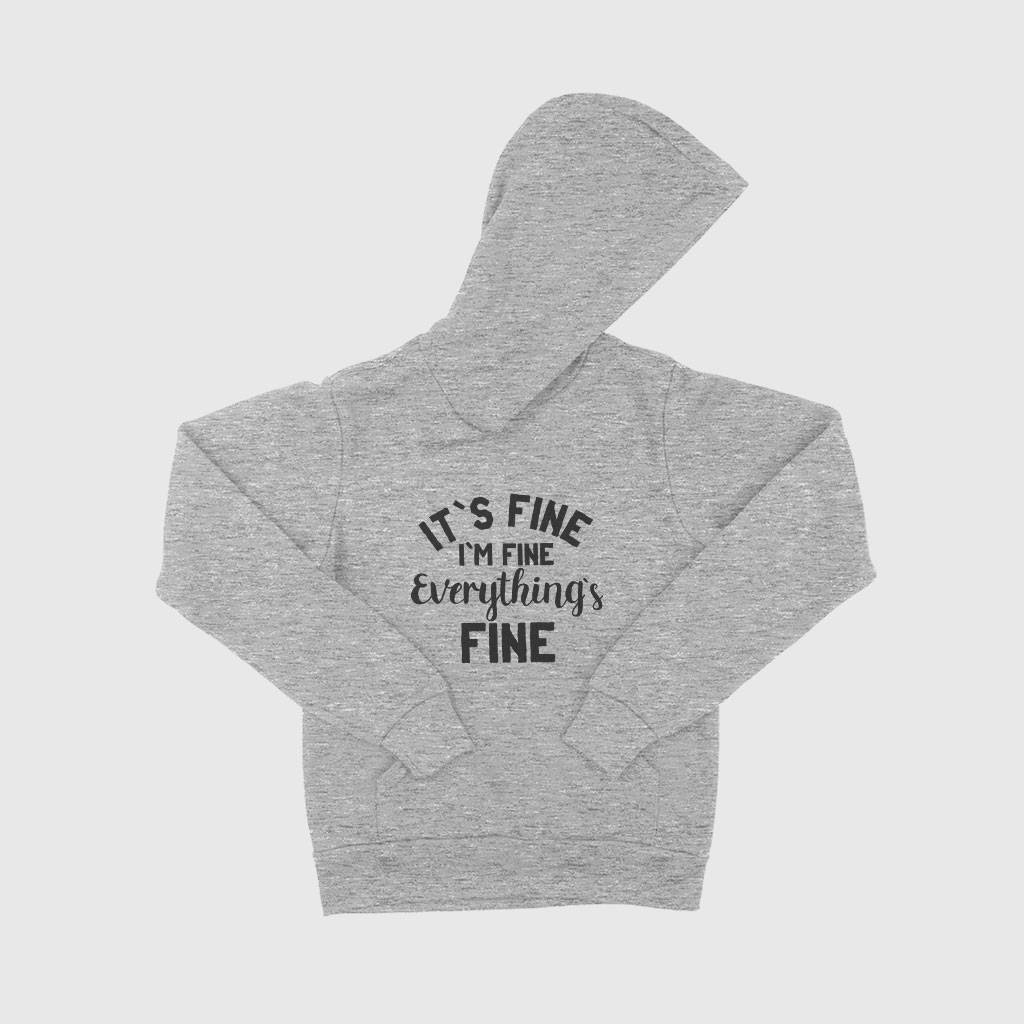 83191-1092f3.jpeg It's Fine Kids' Sponge Fleece Hoodie Kids & Baby Kids' Clothing Color : Athletic Heather|Dark Gray Heather|Black|Military Green|Mauve