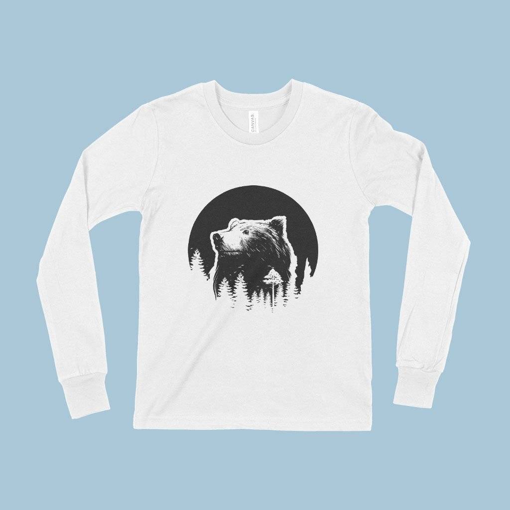 83219-1a8c3a.jpeg Kids' Long Sleeve Bear T-Shirt Kids & Baby Kids' Clothing Color : White|Gray Triblend|Heather Yellow Gold