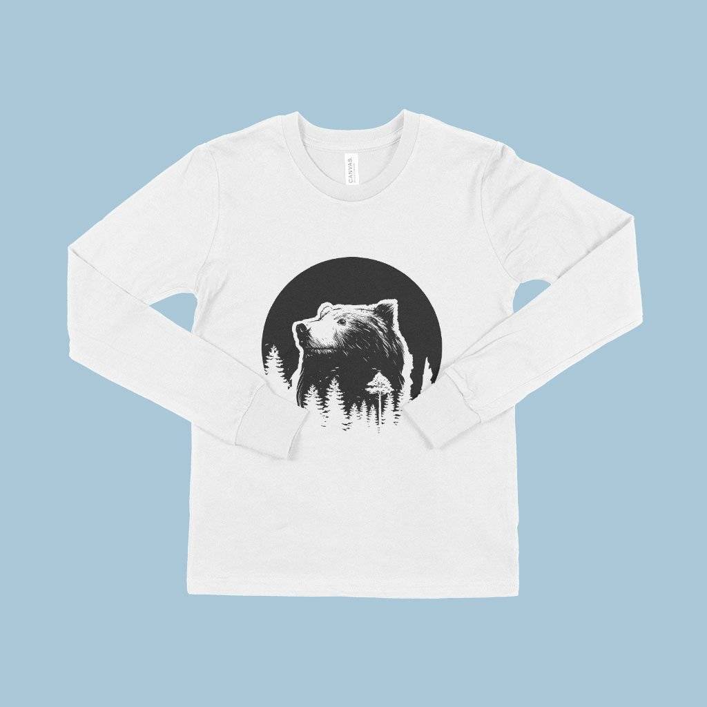 83219-9c4356.jpeg Kids' Long Sleeve Bear T-Shirt Kids & Baby Kids' Clothing Color : White|Gray Triblend|Heather Yellow Gold