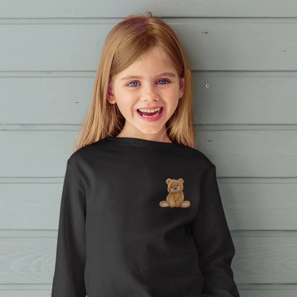 83226-772190.jpg Kids' Long Sleeve Teddy Bear T-Shirt Kids & Baby Kids' Clothing Color : White|Black|True Royal Blue