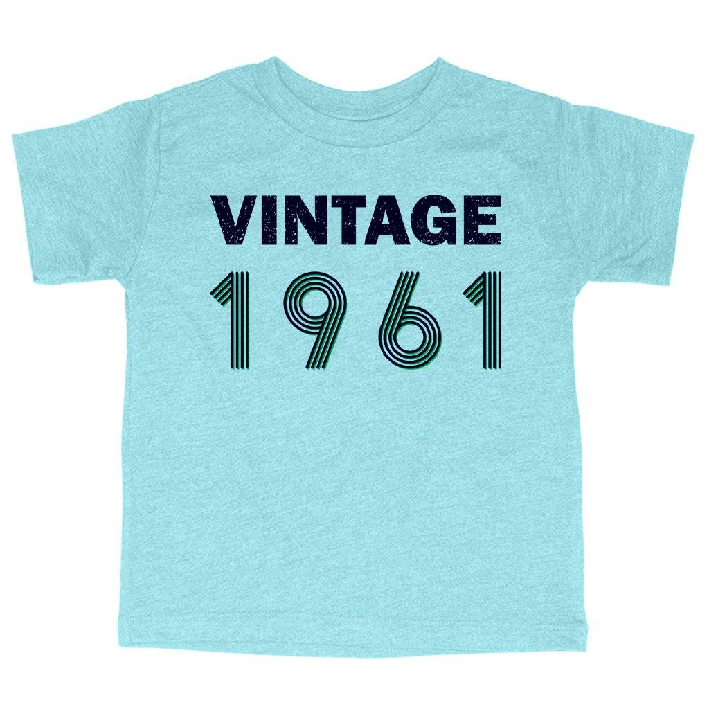 83355-0d5ef8.jpeg Triblend Toddler Vintage 1961 T-Shirt Kids & Baby Toddler Clothing Color : Ice Blue Triblend|Olive Triblend|Peach Triblend
