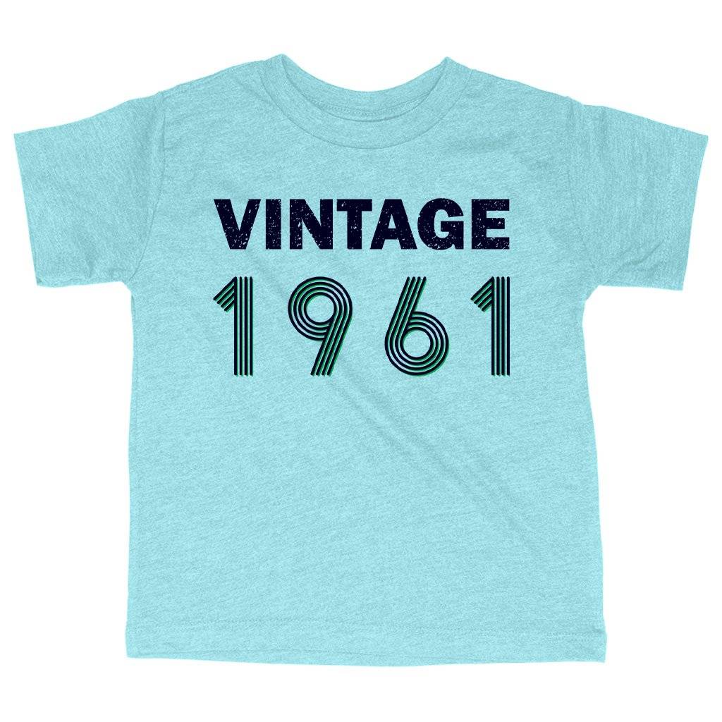83355-c99767.jpeg Triblend Toddler Vintage 1961 T-Shirt Kids & Baby Toddler Clothing Color : Ice Blue Triblend|Olive Triblend|Peach Triblend