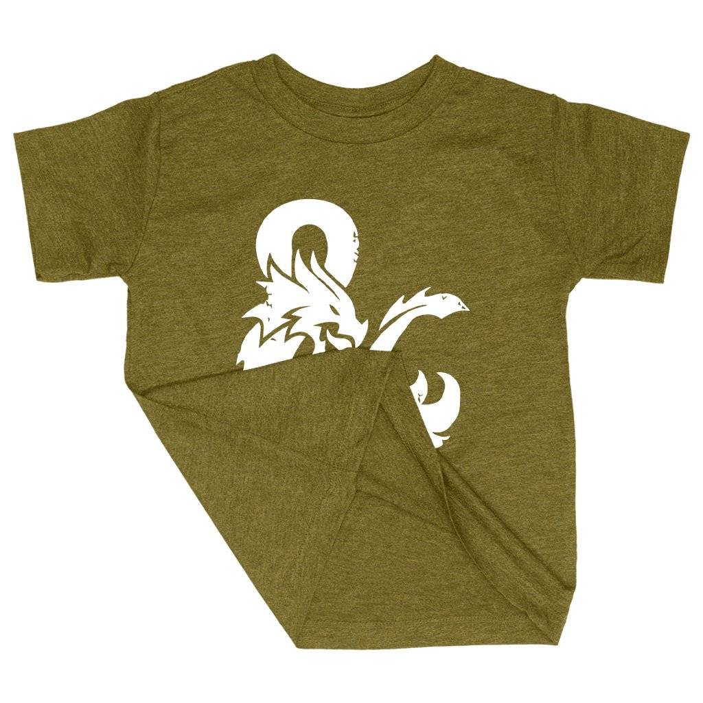 83357-1a76ef.jpeg Triblend Toddler Dragon Ampersand T-Shirt Kids & Baby Toddler Clothing Color : Ice Blue Triblend|Olive Triblend|Peach Triblend