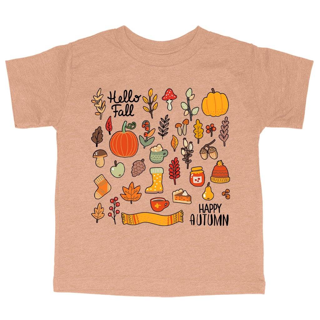 83359-7918b1.jpeg Triblend Toddler Autumn T-Shirt - Fall Themed T-Shirts Kids & Baby Toddler Clothing Color : Ice Blue Triblend|Peach Triblend|Olive Triblend