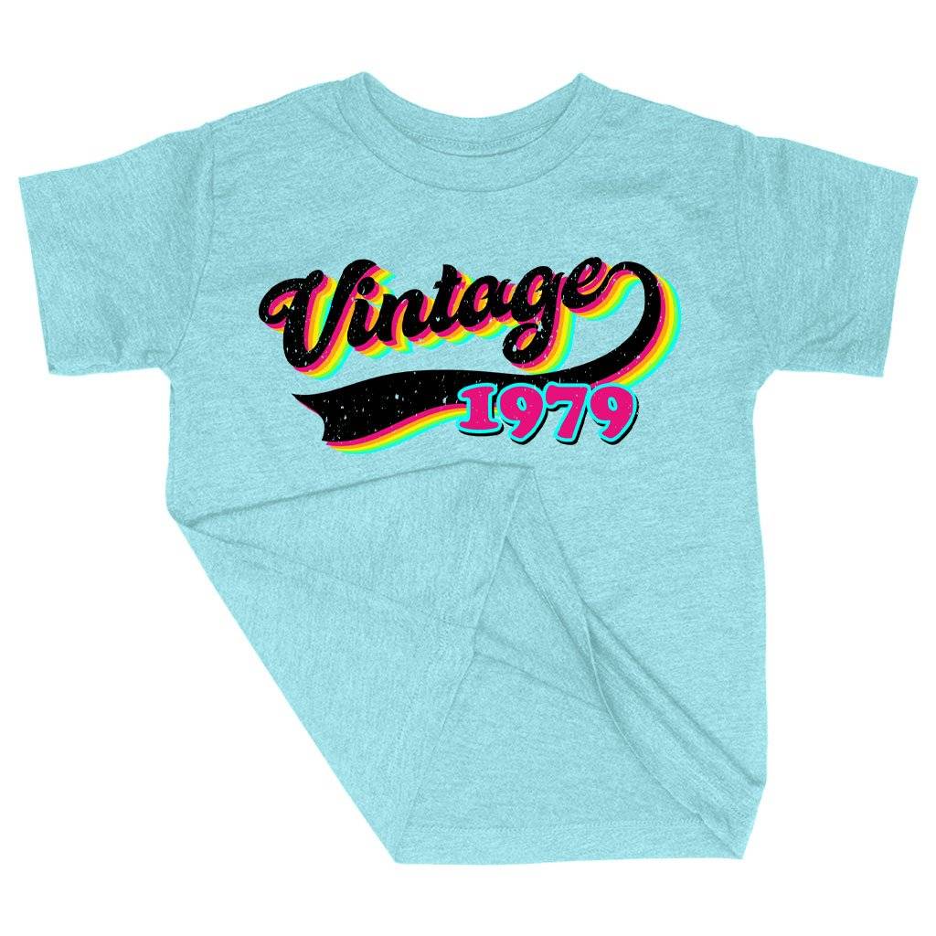 83361-558bc5.jpeg Triblend Toddler Vintage 1979 T-Shirt Kids & Baby Toddler Clothing Color : Ice Blue Triblend|Olive Triblend|Peach Triblend