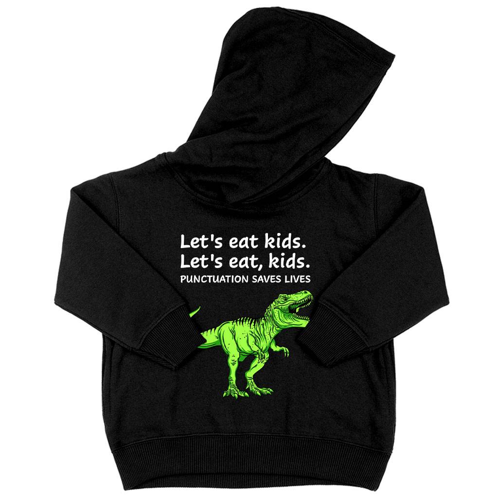83935-08180a.jpeg Toddler Punctuation Saves Lives Dinosaur Hoodie - Dinosaur Hoodie Kids Kids & Baby Toddler Clothing Color : Pink|White|Black