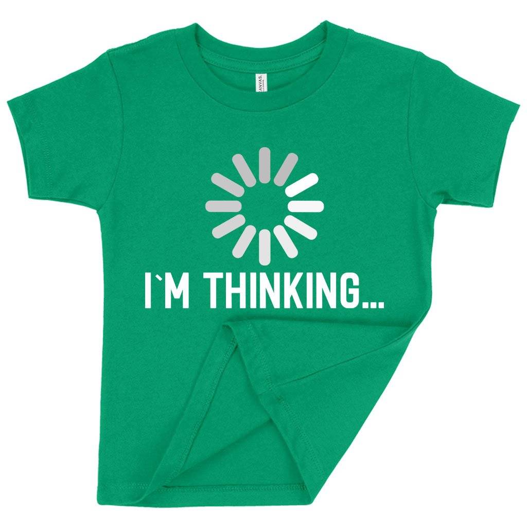 83937-84a732.jpeg Toddler I'm Thinking Funny Graphic T-Shirt - Childrens Funny Slogan T-Shirt Kids & Baby Toddler Clothing Color : Kelly|Heather Red|Heather Columbia Blue