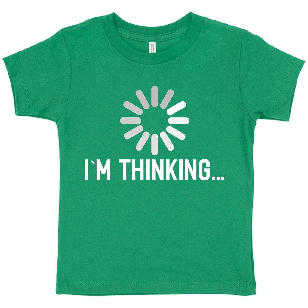 83937-8bc79c.jpeg Toddler I'm Thinking Funny Graphic T-Shirt - Childrens Funny Slogan T-Shirt Kids & Baby Toddler Clothing Color : Kelly|Heather Red|Heather Columbia Blue