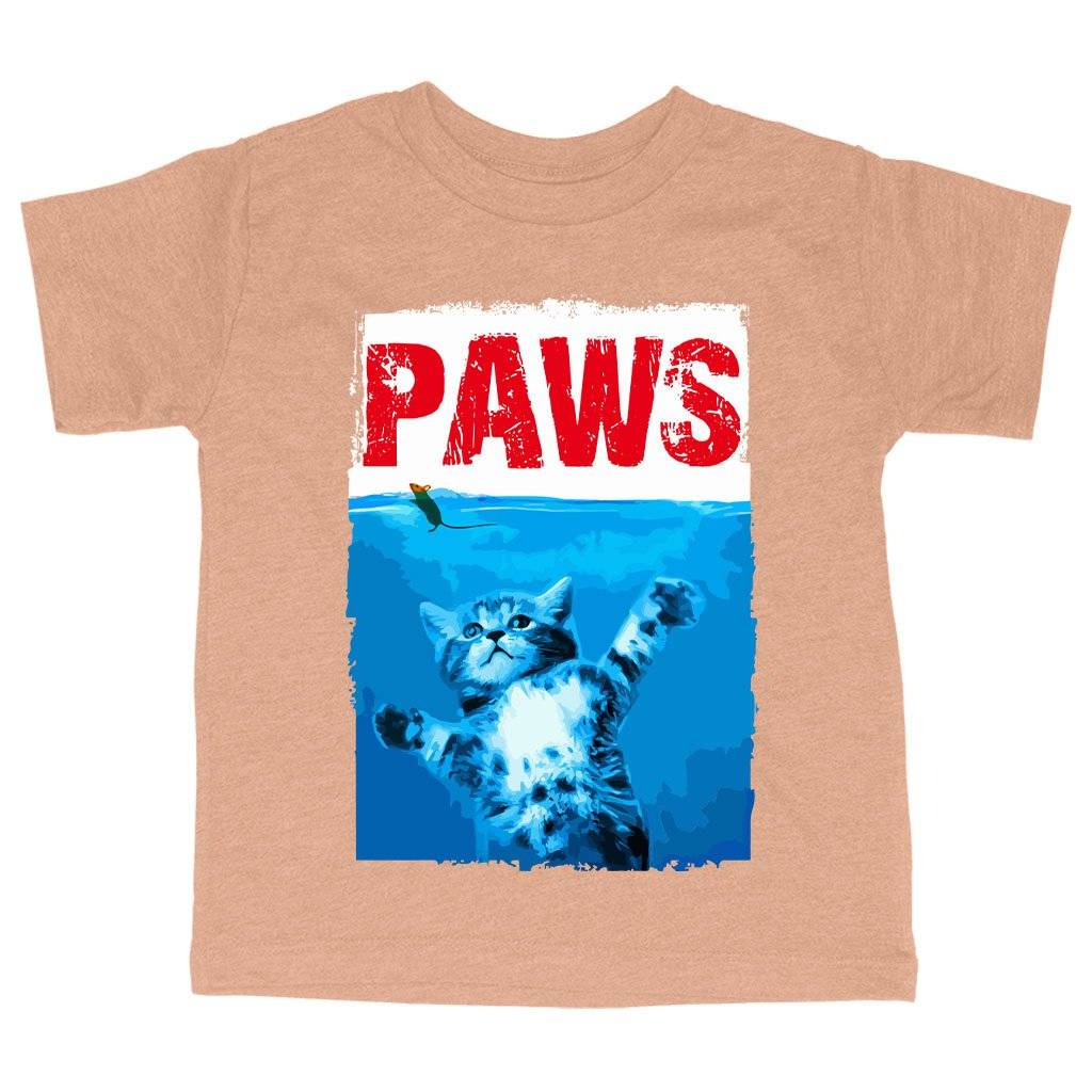 83938-13a92a.jpeg Toddler Paws Funny T-Shirt - Cat T-Shirt Kids & Baby Toddler Clothing Color : Ice Blue Triblend|Olive Triblend|Peach Triblend