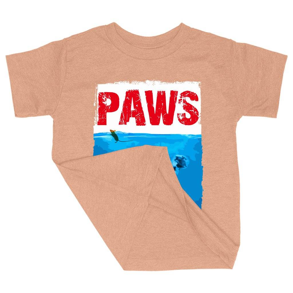 83938-975bf8.jpeg Toddler Paws Funny T-Shirt - Cat T-Shirt Kids & Baby Toddler Clothing Color : Ice Blue Triblend|Olive Triblend|Peach Triblend