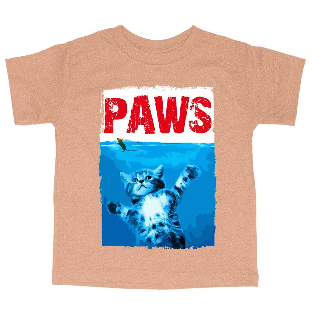 83938-e69257.jpeg Toddler Paws Funny T-Shirt - Cat T-Shirt Kids & Baby Toddler Clothing Color : Ice Blue Triblend|Olive Triblend|Peach Triblend