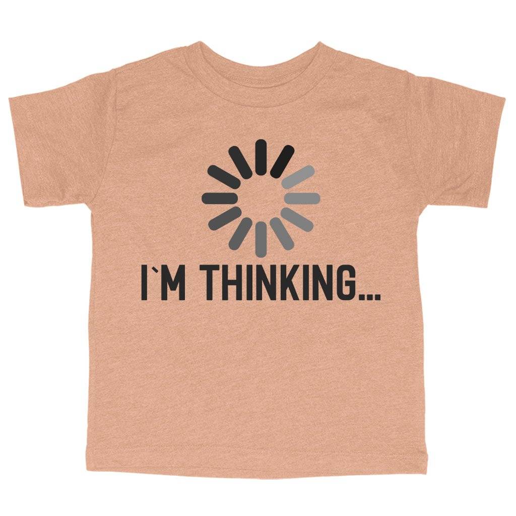 83939-af4ad0.jpeg Toddler I'm Thinking Funny Graphic T-Shirt - Funny T-Shirt for Kids Kids & Baby Toddler Clothing Color : Ice Blue Triblend|Olive Triblend|Peach Triblend