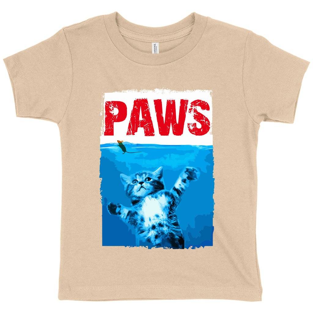 83940-30e2eb.jpeg Toddler Paws Funny T-Shirt - Paws T-Shirt Kids & Baby Toddler Clothing Color : Heather Dust|Heather Yellow Gold|Athletic Heather