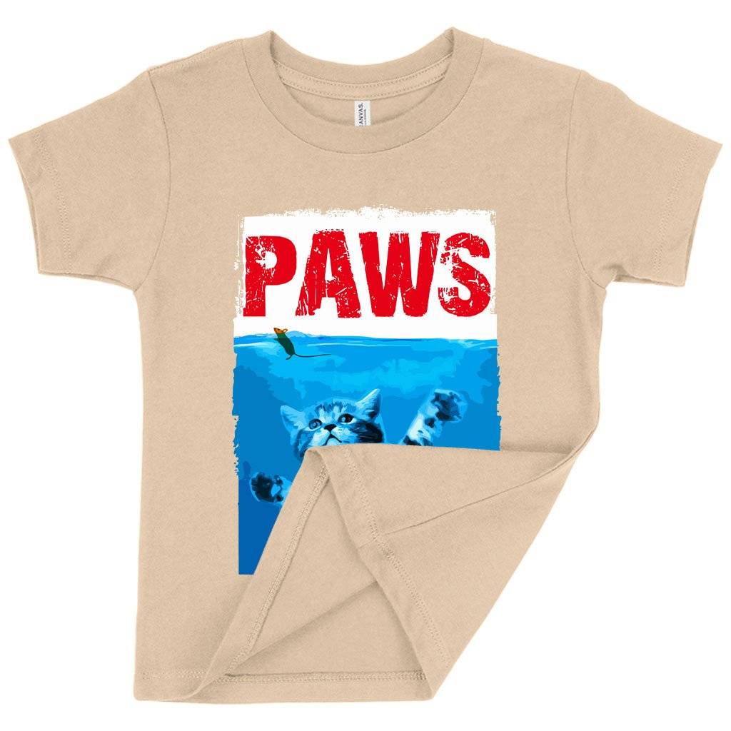 83940-f53587.jpeg Toddler Paws Funny T-Shirt - Paws T-Shirt Kids & Baby Toddler Clothing Color : Heather Dust|Heather Yellow Gold|Athletic Heather