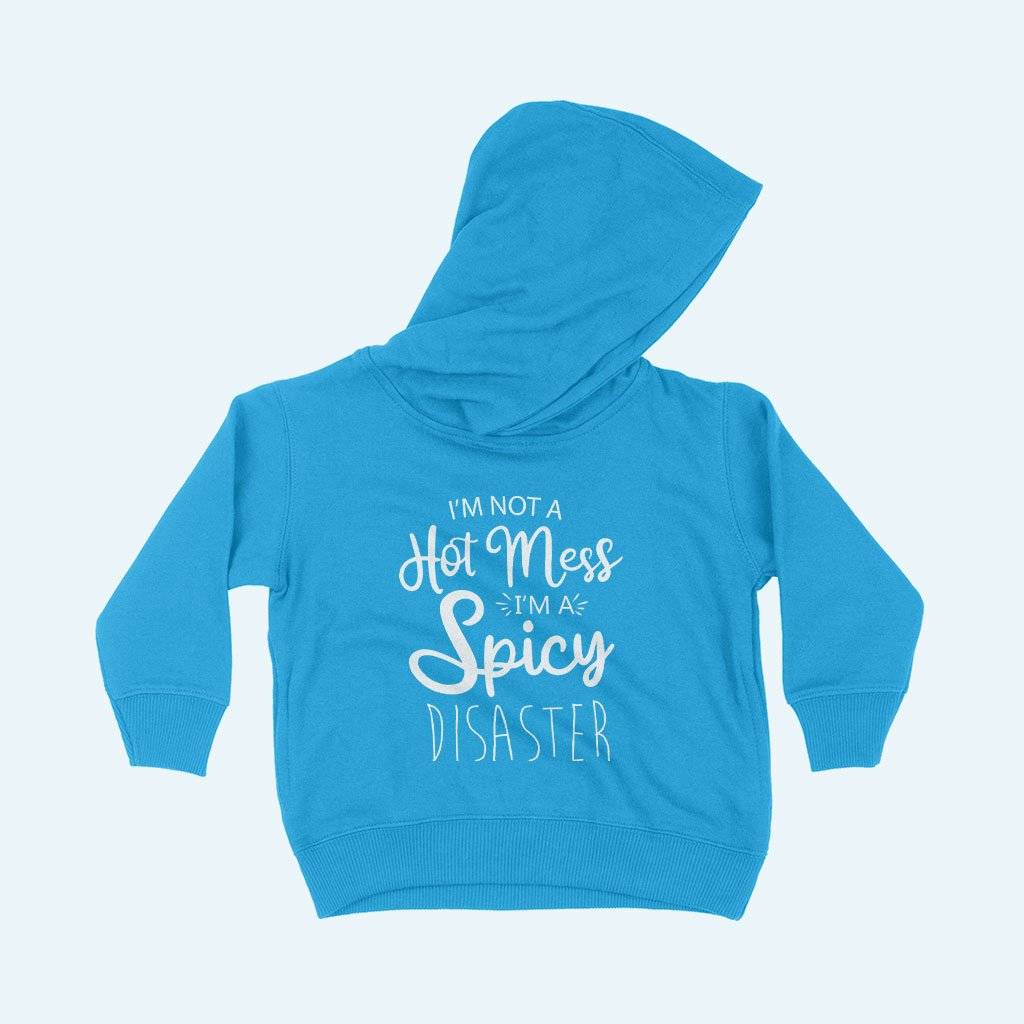 83949-3e4c09.jpeg I'm a Spicy Disaster Toddler Hoodie Kids & Baby Toddler Clothing Color : White|Black|Red|Pink|Turquoise|Kelly