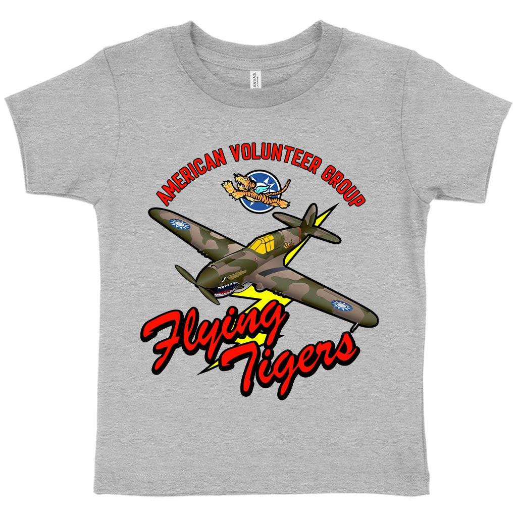 84082-ea143e.jpeg Toddler Flying Tigers T-Shirt - Flying Tiger Clothing - Flying Tiger Clothing Kids & Baby Toddler Clothing Color : Athletic Heather|Heather Yellow Gold|Heather Dust