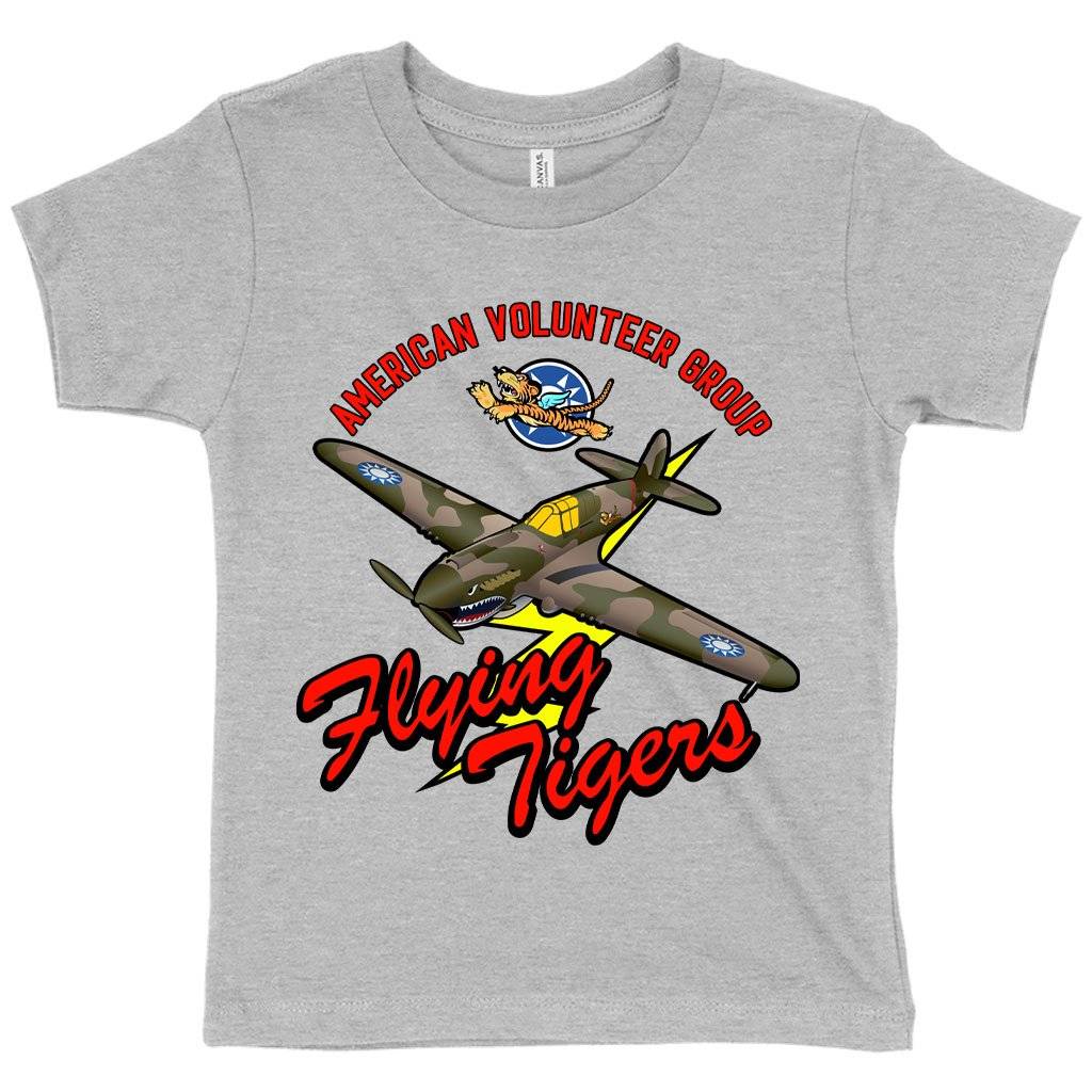 84082-f34128.jpeg Toddler Flying Tigers T-Shirt - Flying Tiger Clothing - Flying Tiger Clothing Kids & Baby Toddler Clothing Color : Athletic Heather|Heather Yellow Gold|Heather Dust