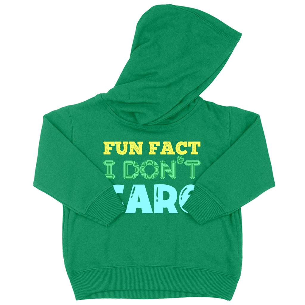 84087-1b0b30.jpeg Toddler Fun Fact I Don’t Care Hoodie - Sarcastic Hoodies Kids & Baby Toddler Clothing Color : White|Turquoise|Kelly