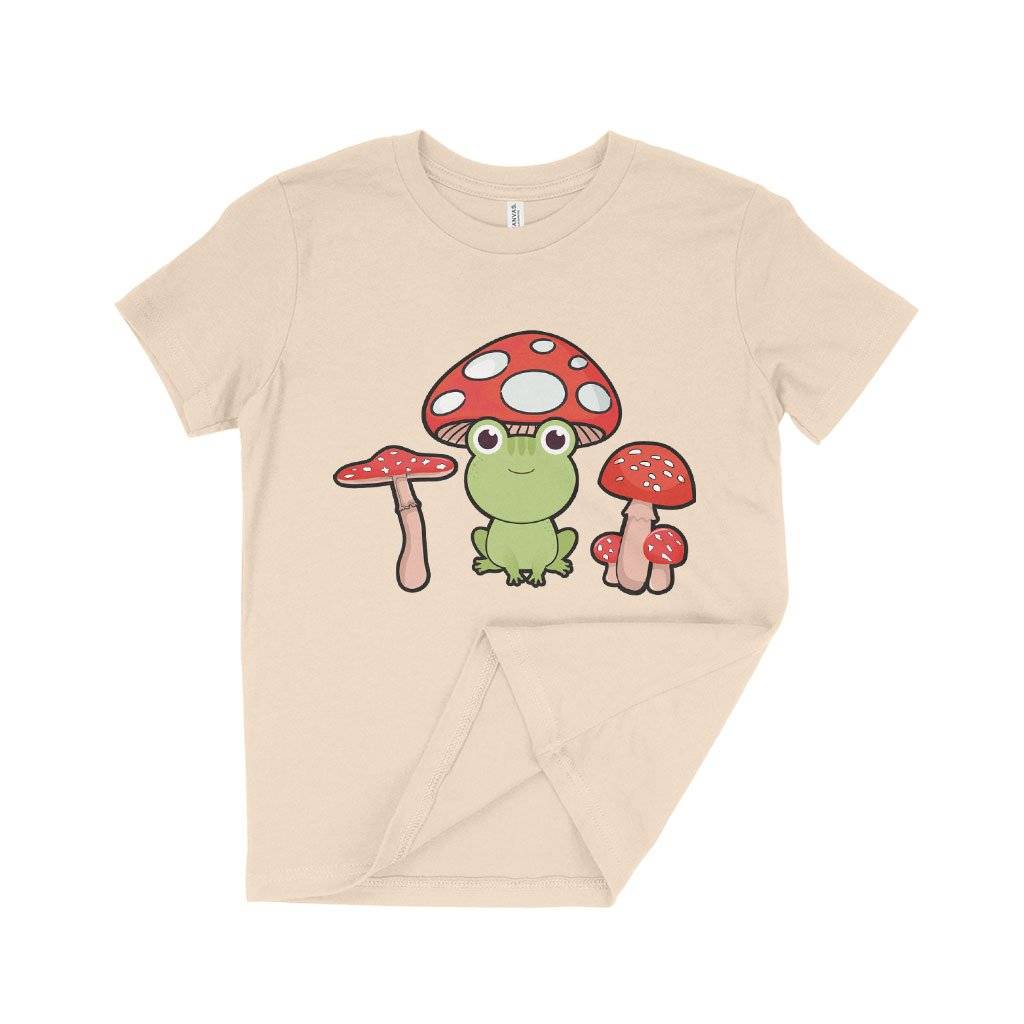 84286-28fda4.jpeg Kids' Funny Frog T-Shirt - Mushroom Frog T-Shirt - Frog Apparel Kids & Baby Kids' Clothing Color : White|Natural|Columbia Blue