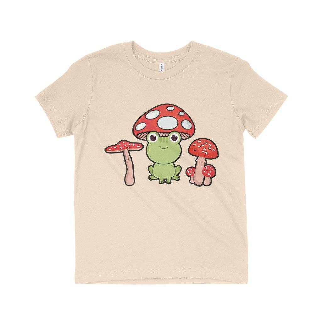 84286-337e38.jpeg Kids' Funny Frog T-Shirt - Mushroom Frog T-Shirt - Frog Apparel Kids & Baby Kids' Clothing Color : White|Natural|Columbia Blue