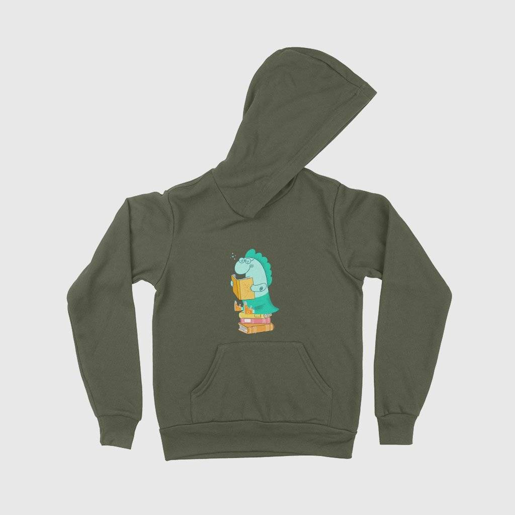 84298-472534.jpeg Kids' Dinosaur Hooded Sweatshirt Kids & Baby Kids' Clothing Color : Athletic Heather|Dark Gray Heather|Military Green