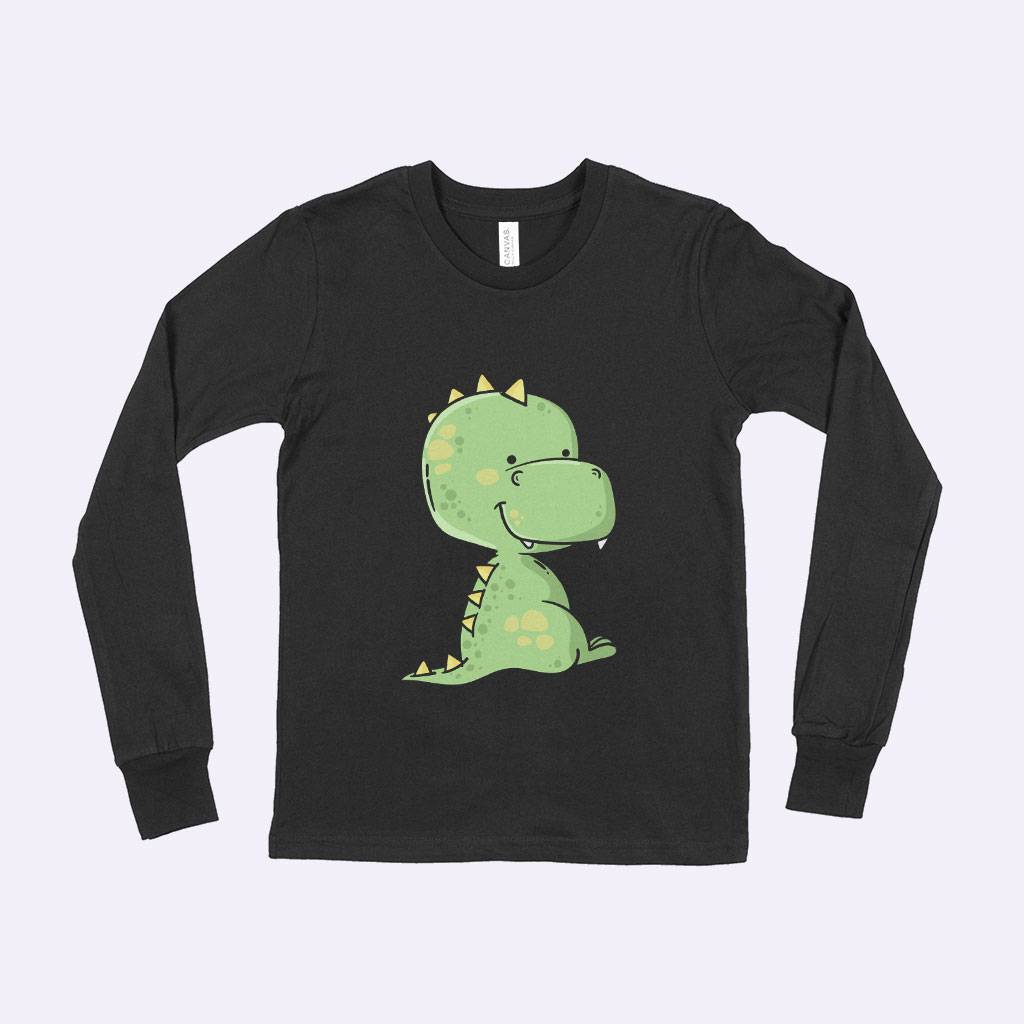 84324-be8287.jpeg Dinosaur Kids' Long Sleeve Jersey Tee Shirt Kids & Baby Kids' Clothing Color : White|Black|True Royal Blue
