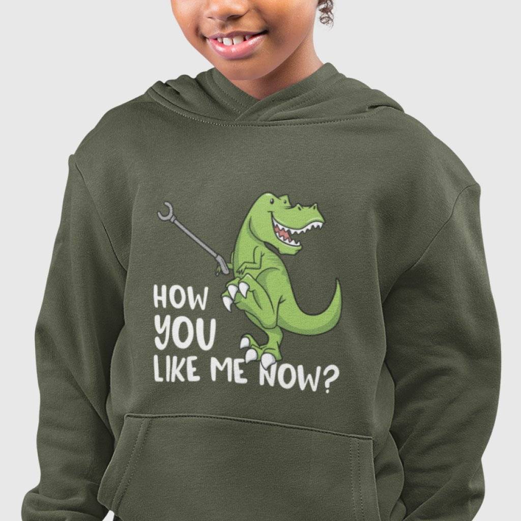 84325-3d8f7a.jpg Green Dinosaur Kids' Hoodie Kids & Baby Kids' Clothing Color : Mauve|Athletic Heather|Military Green