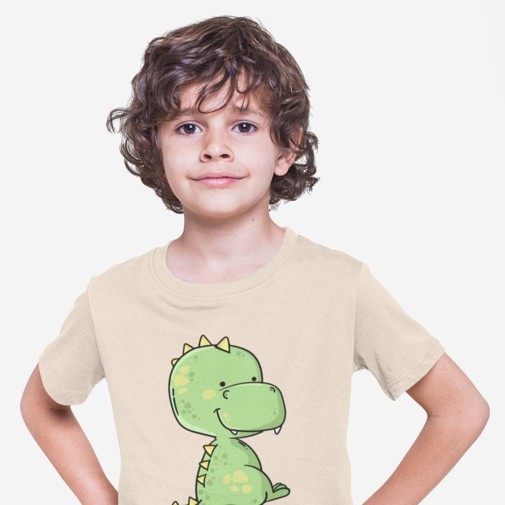 Dinosaur Kids' Jersey Tee Shirt Kids & Baby Kids' Clothing Color : Natural|Black|Pink 