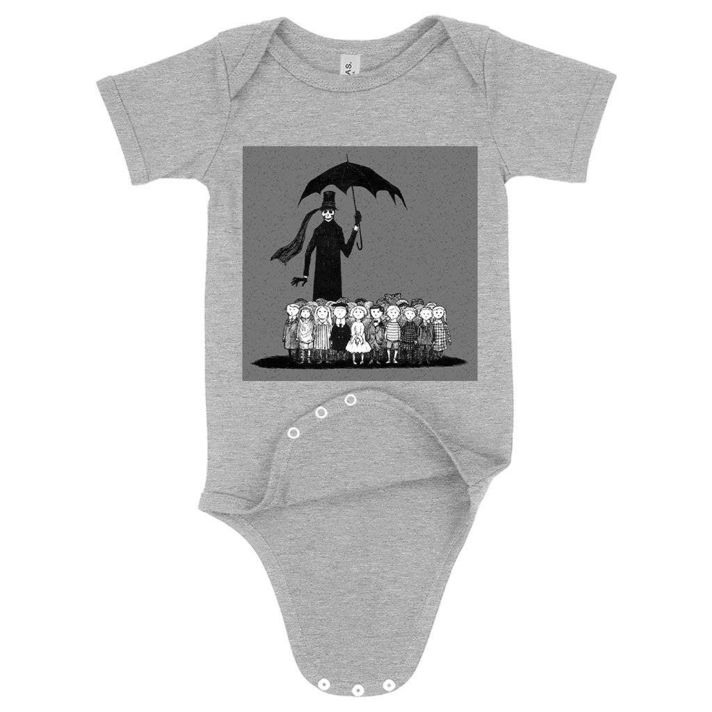 84469-188ea3.jpeg Baby Edward Gorey Onesie - Gothic Onesie Baby Clothing Kids & Baby Color : Peach Triblend|Ice Blue Triblend|Gray Triblend