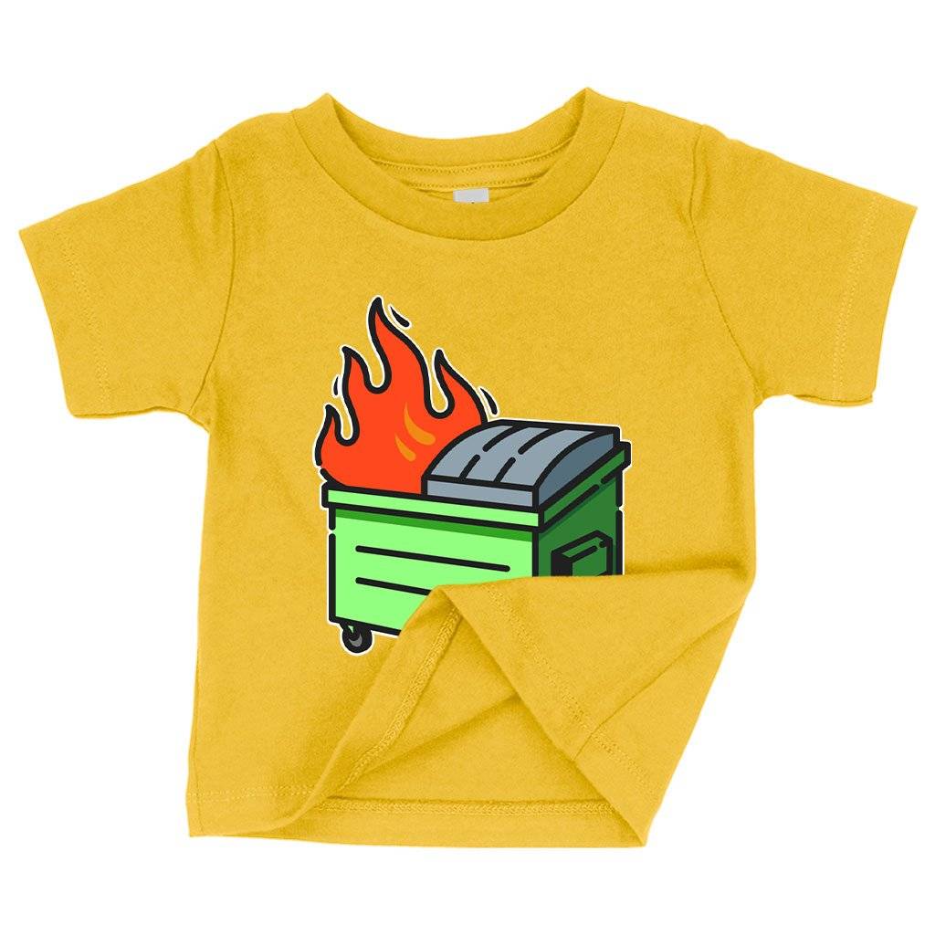 84473-4d0417.jpeg Baby Dumpster Fire T-Shirt - Graphic T-Shirt Baby Clothing Kids & Baby Color : Yellow|Navy|White