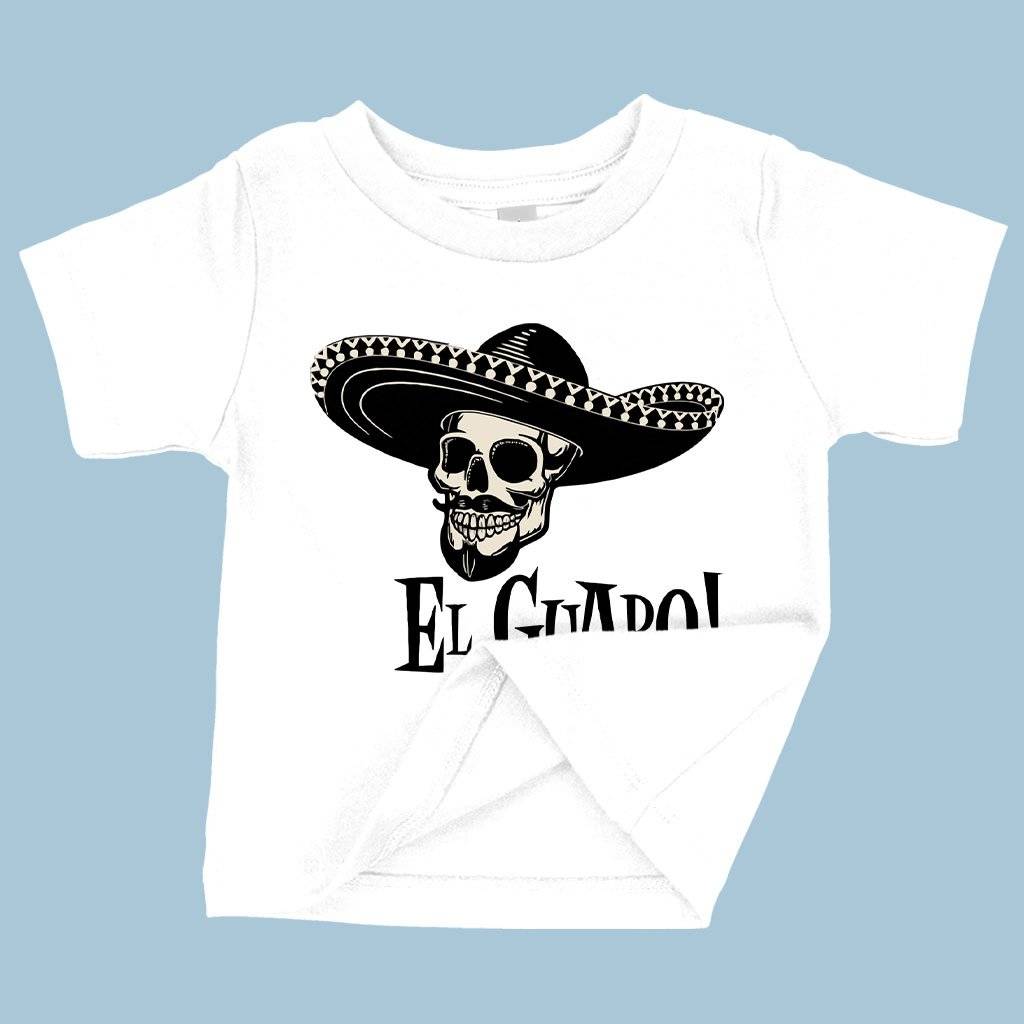 84475-ccaaa3.jpeg Baby El Guapo T-Shirt - Retro T-Shirt Baby Clothing Kids & Baby Color : Yellow|White|Heather Columbia Blue