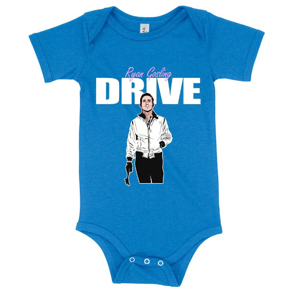 Baby Jersey Drive Onesie - Ryan Gosling Onesie Baby Clothing Kids & Baby Color : Heather Columbia Blue|Yellow|White 