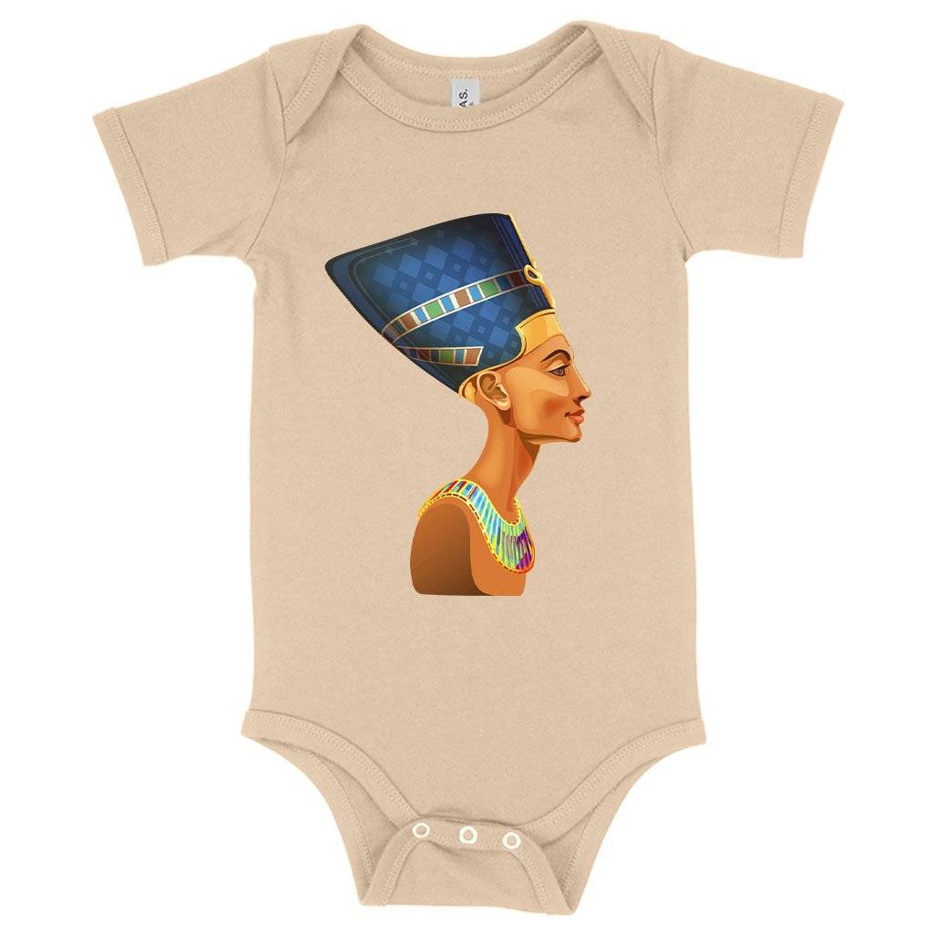 84489-c69ba9.jpeg Baby Jersey Cleopatra Onesie - Egypt Onesie Baby Clothing Kids & Baby Color : Heather Dust|Pink|White